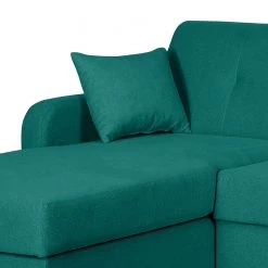 Mørteens Canapé d'angle convertible Clintwood - Tissu - Méridienne à monter à gauche ou à droite - Turquoise -Meubles de salon Soldes ecksofa clintwood mit schlaffunktion webstoff longchair beidseitig montierbar tuerkis 4514836