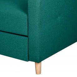 Mørteens Canapé d'angle convertible Clintwood - Tissu - Méridienne à monter à gauche ou à droite - Turquoise -Meubles de salon Soldes ecksofa clintwood mit schlaffunktion webstoff longchair beidseitig montierbar tuerkis 4514840