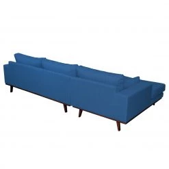Mørteens Canapé d'angle Billund II - Bleu brillant - Méridienne courte à gauche (vue de face) -Meubles de salon Soldes ecksofa daro webstoff longchair ottomane davorstehend links brilliantblau 3683961