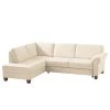 Ars Natura Canapé d'angle Davao - Microfibre -Meubles de salon Soldes ecksofa davao microfaser ottomane davorstehend links mit schlaffunktion creme 4796692
