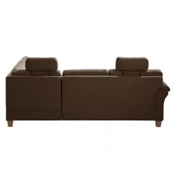 Ars Natura Canapé d'angle Davao - Marron - Méridienne longue à droite (vue de face) -Meubles de salon Soldes ecksofa davao microfaser ottomane davorstehend rechts mit schlaffunktion braun 4796908