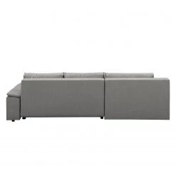 Fredriks Canapé d'angle Dengie (convertible) - Tissu structuré -Meubles de salon Soldes ecksofa dengie mit schlaffunktion strukturstoff longchair davorstehend links platin 5055284