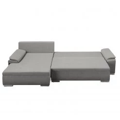 Fredriks Canapé d'angle Dengie (convertible) - Tissu structuré -Meubles de salon Soldes ecksofa dengie mit schlaffunktion strukturstoff longchair davorstehend links platin 5055300