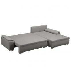 Fredriks Canapé d'angle Dengie (convertible) - Tissu structuré -Meubles de salon Soldes ecksofa dengie mit schlaffunktion strukturstoff longchair davorstehend rechts platin 5055592