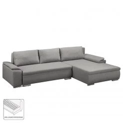 Fredriks Canapé d'angle Dengie (convertible) - Tissu structuré -Meubles de salon Soldes ecksofa dengie mit schlaffunktion strukturstoff longchair davorstehend rechts platin 5055596