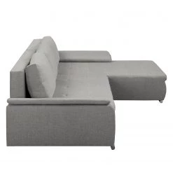 Fredriks Canapé d'angle Dengie (convertible) - Tissu structuré -Meubles de salon Soldes ecksofa dengie mit schlaffunktion strukturstoff longchair davorstehend rechts platin 5055616