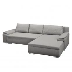 Fredriks Canapé d'angle Dengie (convertible) - Tissu structuré -Meubles de salon Soldes ecksofa dengie mit schlaffunktion strukturstoff longchair davorstehend rechts platin 5055624