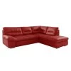 Cotta Canapé d'angle Doug - Cuir véritable -Meubles de salon Soldes ecksofa doug mit schlaffunktion echtleder longchair ottomane davorstehend rechts rot 4346352