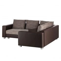 Fredriks Canapé d'angle Dublin I (convertible) - Marron foncé / Cappuccino - Largeur : 254 cm 12 Fredriks Canapé d'angle Dublin I (convertible) - Marron foncé / Cappuccino - Largeur : 254 cm -Meubles de salon Soldes ecksofa dublin mit schlaffunktion kunstleder stoff braun 1420043