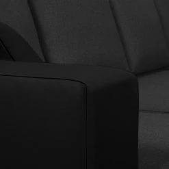 Fredriks Canapé d'angle Dublin I (convertible) - Noir - Largeur : 254 cm -Meubles de salon Soldes ecksofa dublin mit schlaffunktion kunstleder taupe strukturstoff schwarz 294546