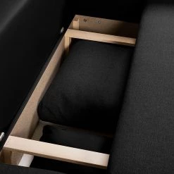 Fredriks Canapé d'angle Dublin II (convertible) - Noir -Meubles de salon Soldes ecksofa dublin mit schlaffunktion kunstleder taupe strukturstoff schwarz longchair beidseitig montierbar 296090