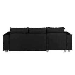 Fredriks Canapé d'angle Dublin II (convertible) - Noir -Meubles de salon Soldes ecksofa dublin mit schlaffunktion kunstleder taupe strukturstoff schwarz longchair beidseitig montierbar 296094