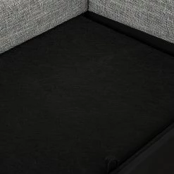 Fredriks Canapé d'angle Dulmen (convertible) - Imitation cuir / Tissu structuré - Méridienne à monter gauche ou droite - Noir / Gris -Meubles de salon Soldes ecksofa dulmen mit schlaffunktion beidseitig montierbar kunstleder strukturstoff schwarz grau 4962576