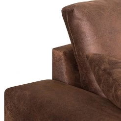 Ars manufacti Canapé d'angle Dulmen (convertible) - Marron foncé -Meubles de salon Soldes ecksofa dulmen mit schlaffunktion samtstoff longchair beidseitig montierbar dunkelbraun 1234854