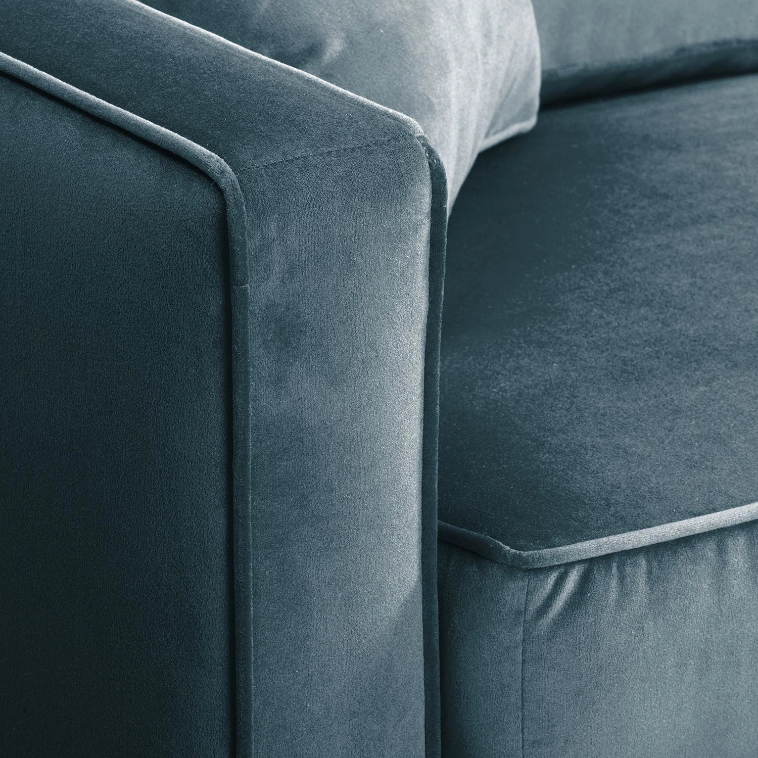 Eva Padberg Collection Canapé d'angle Edina - Bleu foncé - Méridienne courte à gauche (vue de face) - Sans repose-pieds 8 Eva Padberg Collection Canapé d'angle Edina - Bleu foncé - Méridienne courte à gauche (vue de face) - Sans repose-pieds – Image 6