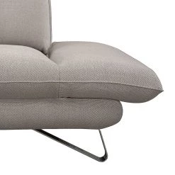 Fredriks Canapé d'angle Enzo - Tissu structuré beige - Méridienne à droite (vue de face) - 2 appui-tête -Meubles de salon Soldes ecksofa enzo strukturstoff beige ottomane davorstehend rechts 417971