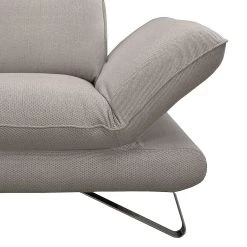 Fredriks Canapé d'angle Enzo - Tissu structuré beige - Méridienne à droite (vue de face) - 2 appui-tête -Meubles de salon Soldes ecksofa enzo strukturstoff beige ottomane davorstehend rechts 417975