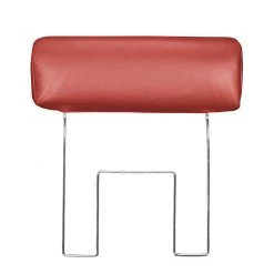 Ars manufacti Canapé d'angle Parlin - Rouge - Méridienne courte à droite (vue de face) - Avec appui-tête -Meubles de salon Soldes ecksofa essos echtleder longchair davorstehend rechts mit kopfstuetze kaminrot 1602054