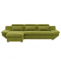 Fredriks Canapé d'angle Estoi - Méridienne courte à gauche (vue de face) - Accoudoir réglable -Meubles de salon Soldes ecksofa estoi microfaser pistaziengruen ottomane davorstehend links ohne schlaffunktion 4919352