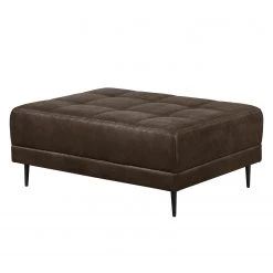 Ars manufacti Canapé d'angle Flesk - Marron - Méridienne longue à gauche (vue de face) - Avec repose-pieds 22 Ars manufacti Canapé d'angle Flesk - Marron - Méridienne longue à gauche (vue de face) - Avec repose-pieds -Meubles de salon Soldes ecksofa flesk microfaser mit hocker braun 4284552