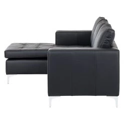 Loftscape Canapé d'angle Giulia - Noir - Méridienne courte à gauche (vue de face) 19 Loftscape Canapé d'angle Giulia - Noir - Méridienne courte à gauche (vue de face) -Meubles de salon Soldes ecksofa giulia echtleder schwarz longchair davorstehend links 530648