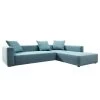 Tom Tailor Canapé d'angle Heaven Casual XL - Aqua - Méridienne courte à droite (vue de face) - Sans fonction -Meubles de salon Soldes ecksofa heaven casual xl webstoff longchair ottomane davorstehend rechts ohne schlaffunktion aqua 3161389