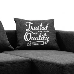 Tom Tailor Canapé d'angle Heaven Stripe - Noir / Gris - Sans coussin 9 Tom Tailor Canapé d'angle Heaven Stripe - Noir / Gris - Sans coussin -Meubles de salon Soldes ecksofa heaven stripe webstoff longchair davorstehend rechts schwarz ohne kissen 1036546