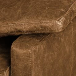 Ars manufacti Canapé d'angle Horley I Cuir véritable - Marron - Méridienne courte à gauche (vue de face) -Meubles de salon Soldes ecksofa horley echtleder longchair davorstehend links cognac 4463648