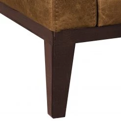 Ars manufacti Canapé d'angle Horley I Cuir véritable - Marron - Méridienne courte à gauche (vue de face) -Meubles de salon Soldes ecksofa horley echtleder longchair davorstehend links cognac 4463664