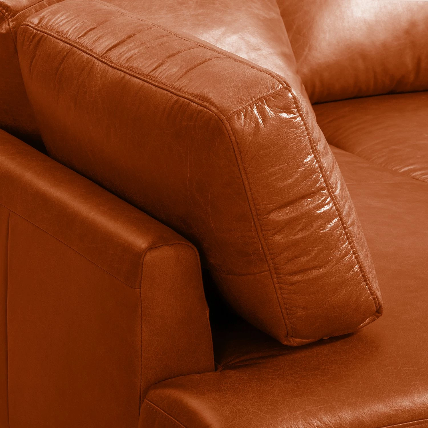 Ars manufacti Canapé d'angle Horley II - Marron miel - Méridienne longue à gauche (vue de face) 10 Ars manufacti Canapé d'angle Horley II - Marron miel - Méridienne longue à gauche (vue de face) – Image 8