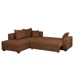 Loftscape Canapé d'angle Inywa - Convertible / montable des deux côtés - Aspect cuir antique - Microfibre Priya: Cognac - Avec fonction couchage 21 Loftscape Canapé d'angle Inywa - Convertible / montable des deux côtés - Aspect cuir antique - Microfibre Priya: Cognac - Avec fonction couchage -Meubles de salon Soldes ecksofa inywa mit schlaffunktion beidseitig montierbar antiklederlook cognac 4789892