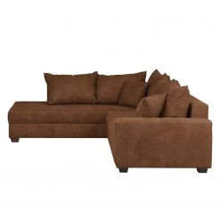 Loftscape Canapé d'angle Inywa - Convertible / montable des deux côtés - Aspect cuir antique - Microfibre Priya: Cognac - Avec fonction couchage 25 Loftscape Canapé d'angle Inywa - Convertible / montable des deux côtés - Aspect cuir antique - Microfibre Priya: Cognac - Avec fonction couchage -Meubles de salon Soldes ecksofa inywa mit schlaffunktion beidseitig montierbar antiklederlook cognac 4789904