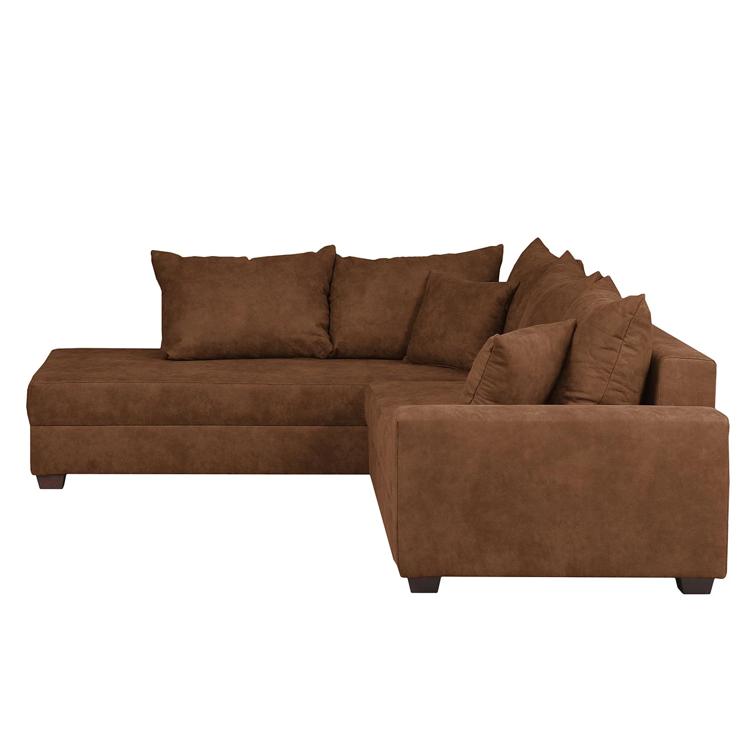 Loftscape Canapé d'angle Inywa - Convertible / montable des deux côtés - Aspect cuir antique - Microfibre Priya: Cognac - Avec fonction couchage 9 Loftscape Canapé d'angle Inywa - Convertible / montable des deux côtés - Aspect cuir antique - Microfibre Priya: Cognac - Avec fonction couchage – Image 7
