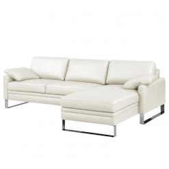 Fredriks Canapé d'angle Laureto II - Blanc - Méridienne courte à droite (vue de face) 23 Fredriks Canapé d'angle Laureto II - Blanc - Méridienne courte à droite (vue de face) -Meubles de salon Soldes ecksofa laureto ii echtleder longchair davorstehend rechts weiss 3610717