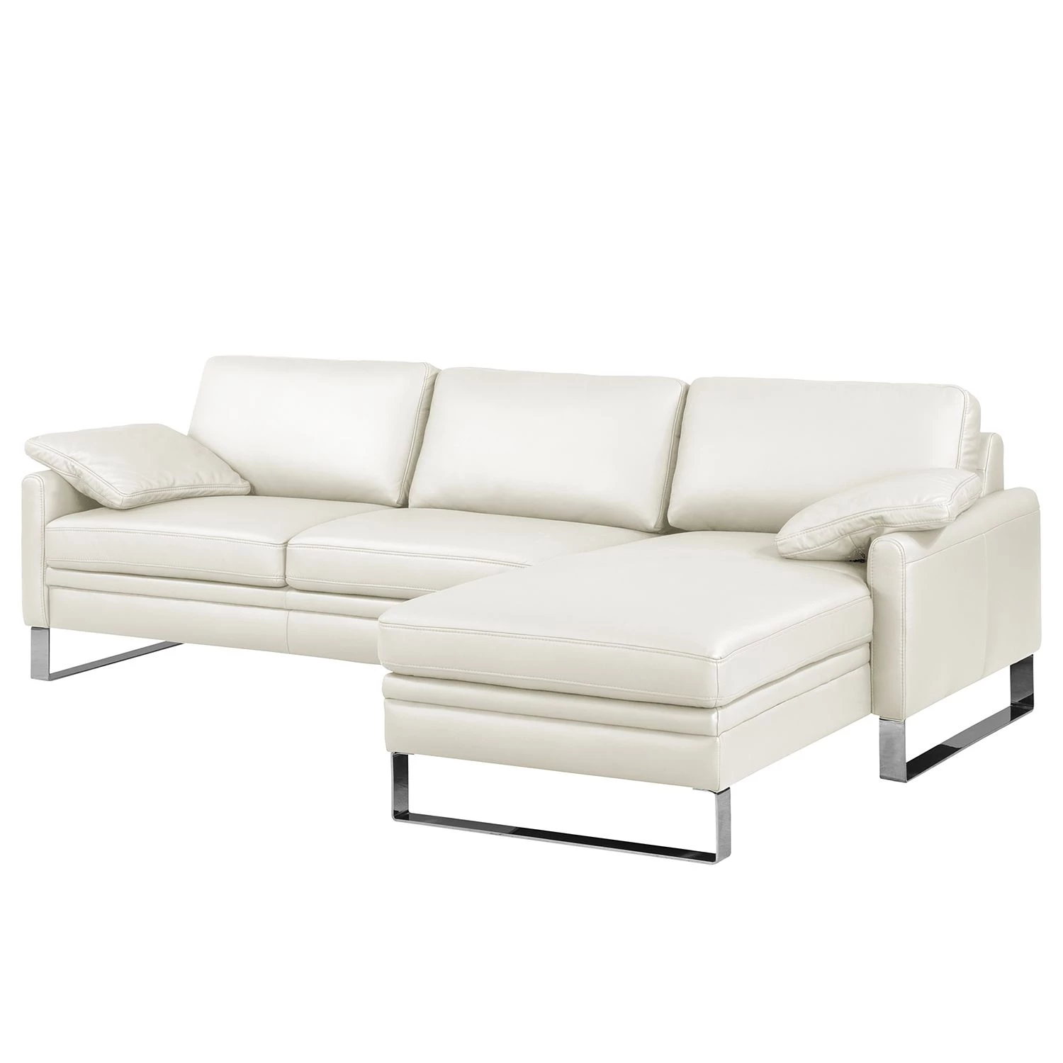 Fredriks Canapé d'angle Laureto II - Blanc - Méridienne courte à droite (vue de face) 8 Fredriks Canapé d'angle Laureto II - Blanc - Méridienne courte à droite (vue de face) – Image 6