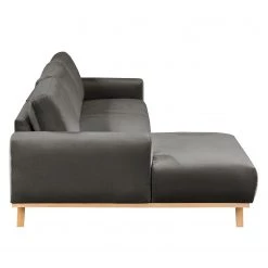 Mørteens Canapé d'angle Lauris - Gris - Méridienne courte à gauche (vue de face) -Meubles de salon Soldes ecksofa lauris samt longchair davorstehend links grau 4880824