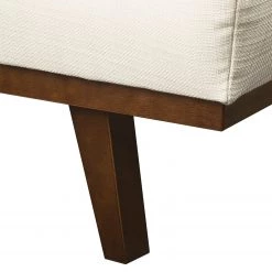 Mørteens Canapé d'angle Lauris - Crème - Méridienne courte à droite (vue de face) -Meubles de salon Soldes ecksofa lauris strukturstoff longchair davorstehend rechts creme 4880272