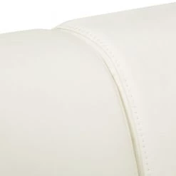 Fredriks Canapé d'angle Lyneal Cuir véritable - Blanc - Méridienne longue à droite (vue de face) -Meubles de salon Soldes ecksofa lyneal echtleder ottomane davorstehend rechts weiss 4270612