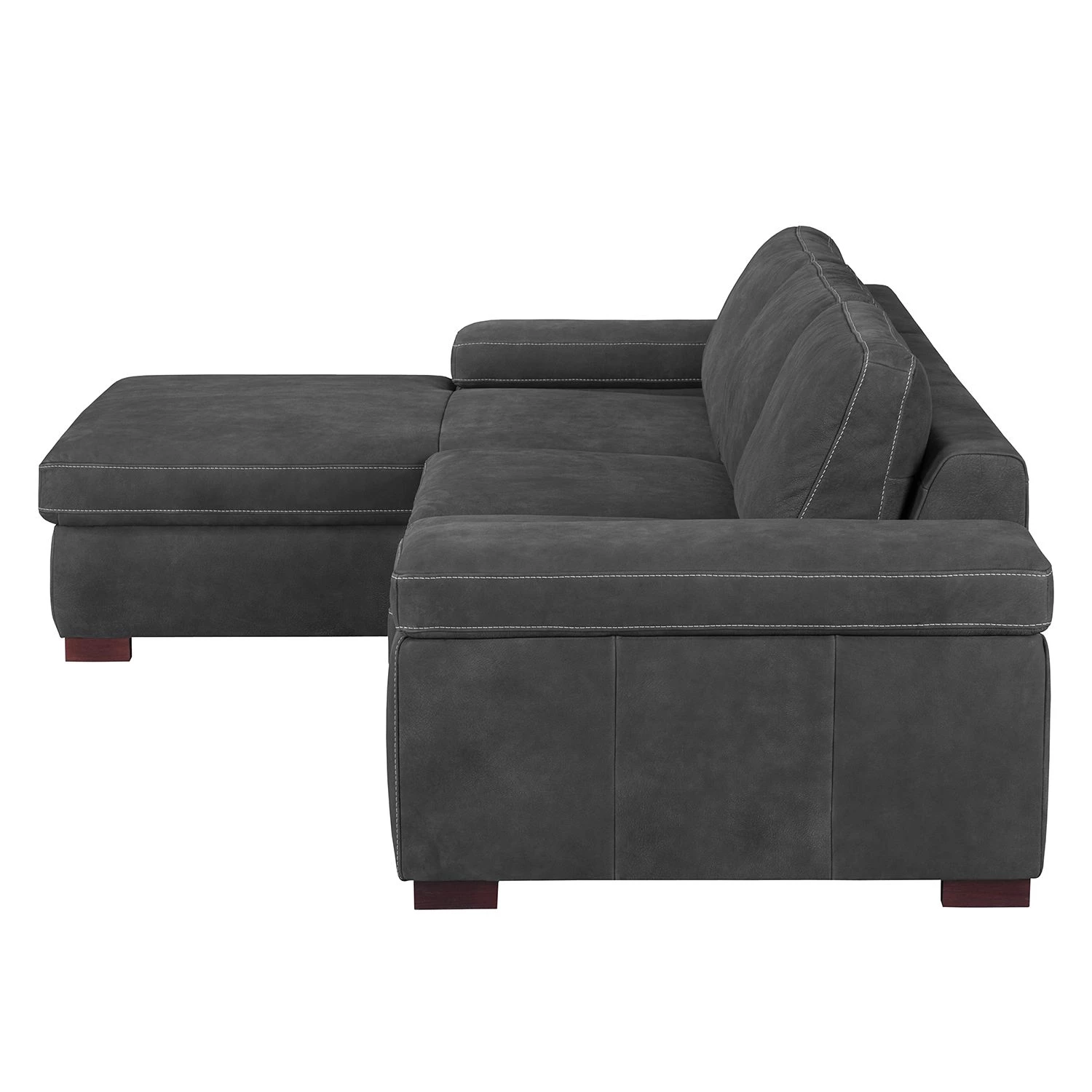 Ars Natura Canapé d'angle Maine - Gris foncé - Méridienne courte à gauche (vue de face) 9 Ars Natura Canapé d'angle Maine - Gris foncé - Méridienne courte à gauche (vue de face) – Image 7