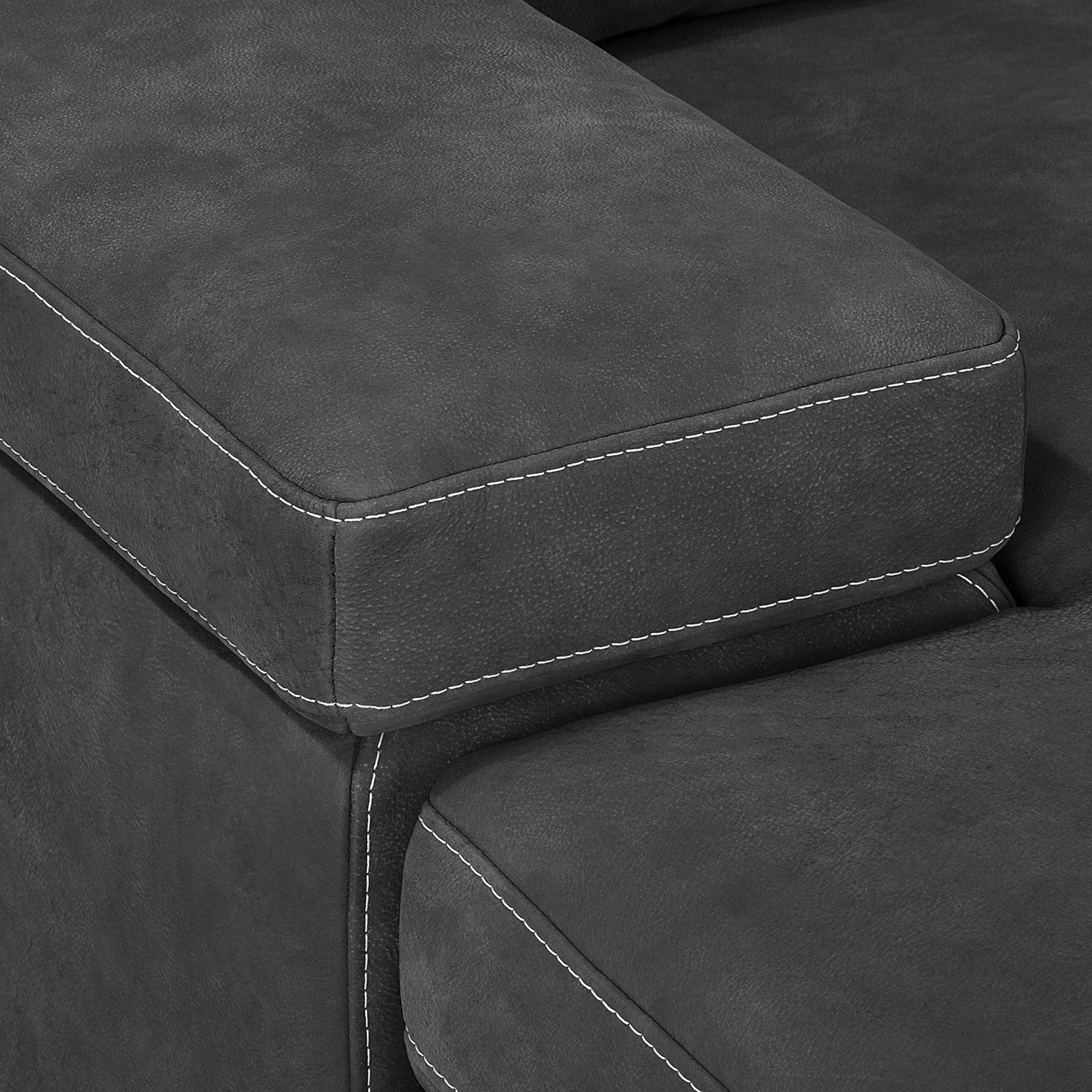 Ars Natura Canapé d'angle Maine - Gris foncé - Méridienne courte à gauche (vue de face) 13 Ars Natura Canapé d'angle Maine - Gris foncé - Méridienne courte à gauche (vue de face) – Image 11