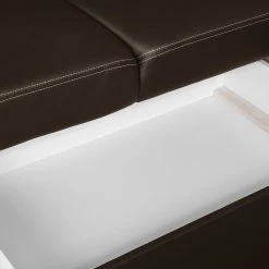 Modoform Canapé d'angle Marquette (convertible) - Angle à gauche (vu de face) 38 Modoform Canapé d'angle Marquette (convertible) - Angle à gauche (vu de face) -Meubles de salon Soldes ecksofa marquette mit schlaffunktion kunstleder dunkelbraun 2 sitzer davorstehend links 4085248