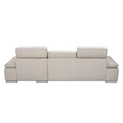 Fredriks Canapé d'angle Masca II - Beige - Méridienne courte à droite (vue de face) - Sans fonction -Meubles de salon Soldes ecksofa masca strukturstoff beige longchair davorstehend rechts 470655