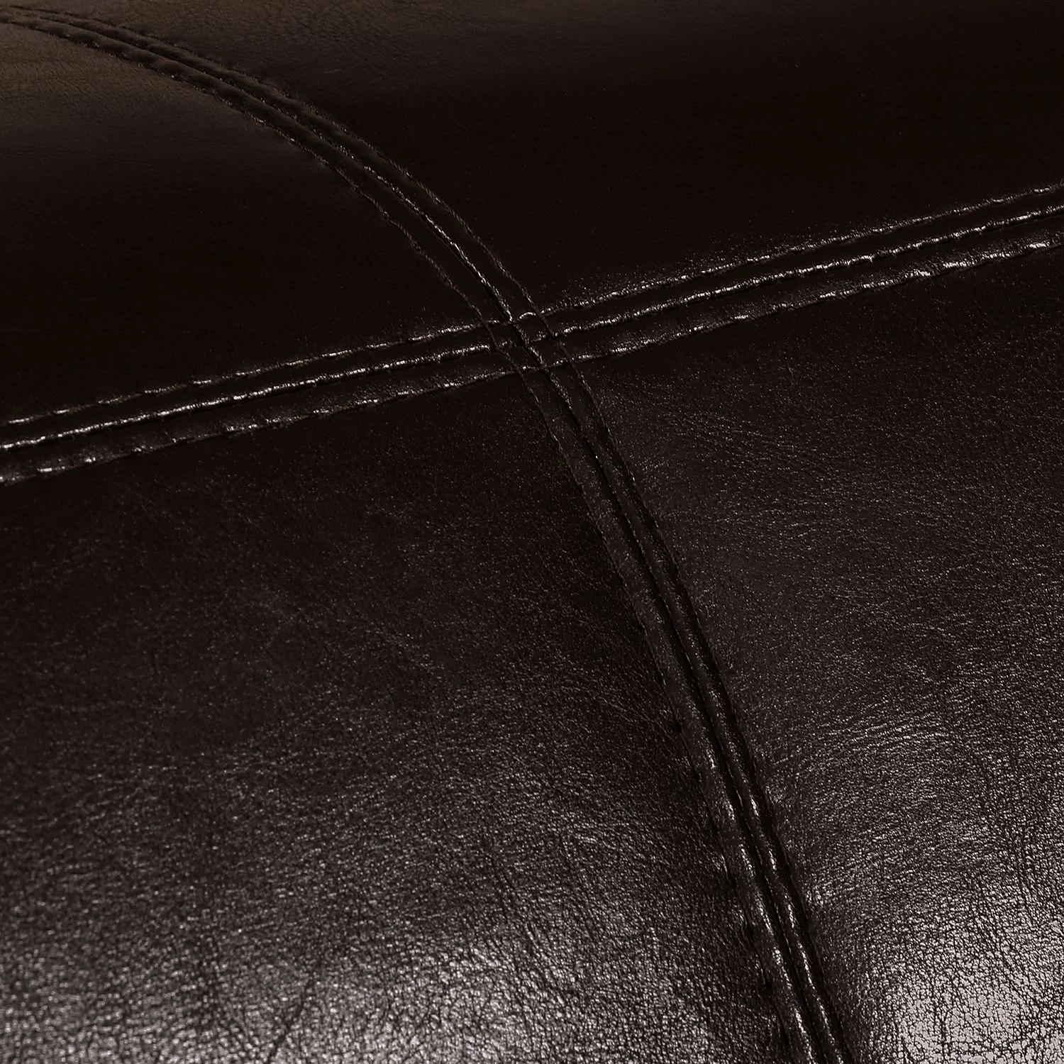 Maison Belfort Canapé Nespolo (3 places) - Cuir synthétique marron foncé 11 Maison Belfort Canapé Nespolo (3 places) - Cuir synthétique marron foncé – Image 9