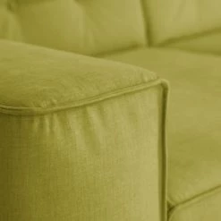 Tom Tailor Canapé d’angle Nordic Chic III - Vert pistache - Méridienne courte à droite (vue de face) -Meubles de salon Soldes ecksofa nordic chic iii webstoff longchair davorstehend links pistaziengruen 4754132