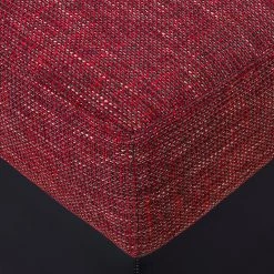 Fredriks Canapé d'angle Dulmen (convertible) - Imitation cuir / Tissu structuré Méridienne à Â  monter gauche ou droite - Noir / Rouge -Meubles de salon Soldes ecksofa palma mit schlaffunktion kunstleder strukturstoff schwarz rot 1150934