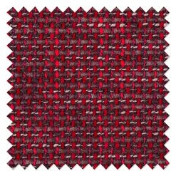 Fredriks Canapé d'angle Dulmen (convertible) - Imitation cuir / Tissu structuré Méridienne à Â  monter gauche ou droite - Noir / Rouge -Meubles de salon Soldes ecksofa palma mit schlaffunktion kunstleder strukturstoff schwarz rot 1150998