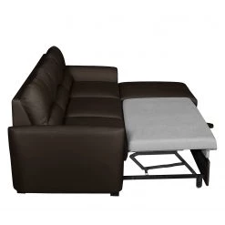 Canapé d'angle Parilla (convertible) - Marron vintage - Méridienne courte à droite (vue de face) 26 Canapé d'angle Parilla (convertible) - Marron vintage - Méridienne courte à droite (vue de face) -Meubles de salon Soldes ecksofa parilla mit schlaffunktion kunstleder longchair davorstehend rechts vintage braun 5070936