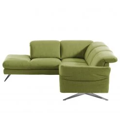 Loftscape Canapé d'angle Radway - Avocat - Méridienne longue à gauche (vue de face) -Meubles de salon Soldes ecksofa radway flachgewebe ottomane davorstehend links avocado 4971544