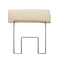 Loftscape Canapé d'angle Sharon - Tissu beige - Méridienne à gauche (vue de face) - 2 appuis-tête -Meubles de salon Soldes ecksofa sharon webstoff beige ottomane davorstehend links 414073