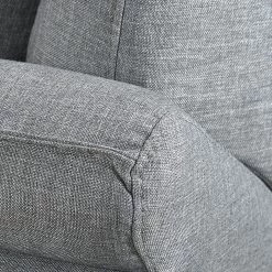 Loftscape Canapé d'angle Sharon - Tissu gris - Méridienne à droite (vue de face) - 2 appuis-tête 23 Loftscape Canapé d'angle Sharon - Tissu gris - Méridienne à droite (vue de face) - 2 appuis-tête -Meubles de salon Soldes ecksofa sharon webstoff grau ottomane davorstehend rechts 414261